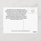 Colorful guy, Roos Breasted Grosbeak Briefkaart (Achterkant)