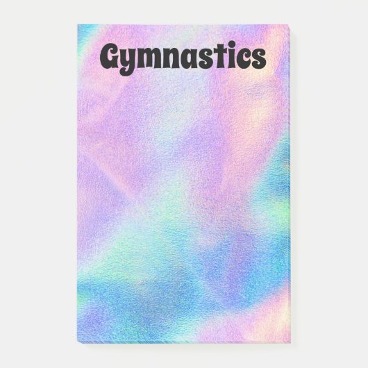 Colorful Gymnastics 4 x 6 inch Post-it Notes (Voorkant)