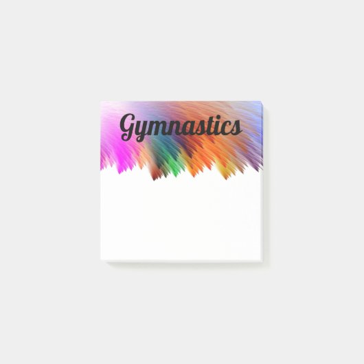 Colorful GYMNASTICS Post-it Notes (Voorkant)