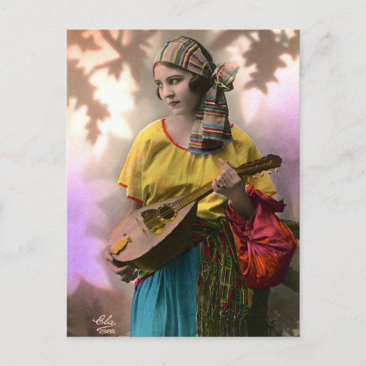 Colorful Gypsy Girl Briefkaart (Voorkant)