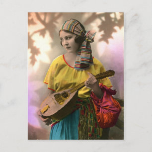 Colorful  Gypsy Girl Briefkaart