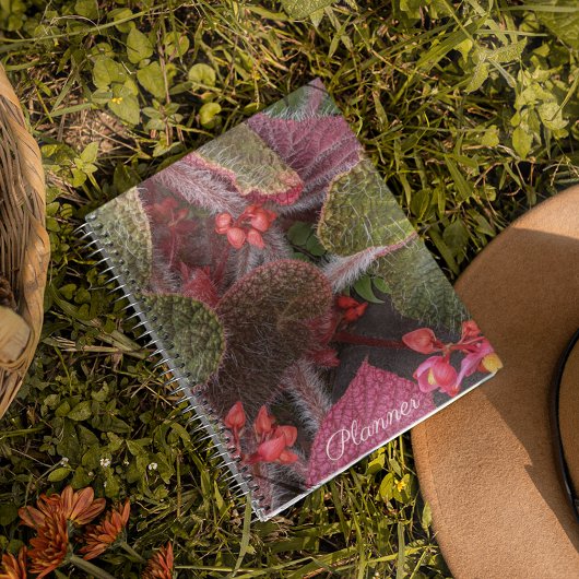 Colorful Hairy Begonia Floral Planner