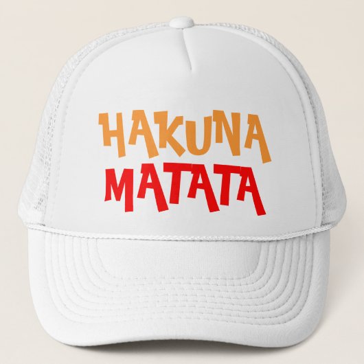 Colorful Hakuna Matata Trucker Pet (Voorkant)