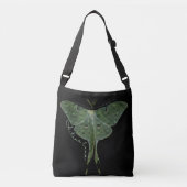 Colorful halftone Luna Moth Crossbody Tas (Voorkant)