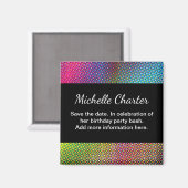 Colorful Halftone Magneet (Voorkant / Achterkant)