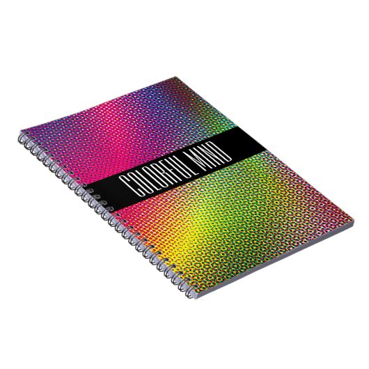 Colorful Halftone Notitieboek (Rechterzijde)