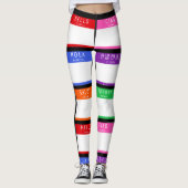 Colorful Hallo mijn naam is Leggings (Voorkant)