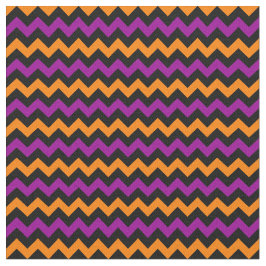 Colorful Halloween Chevron Pattern Stof