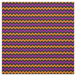 Colorful Halloween Chevron Pattern Stof