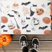 Colorful Halloween Scary Pattern |Happy Halloween Deurmat