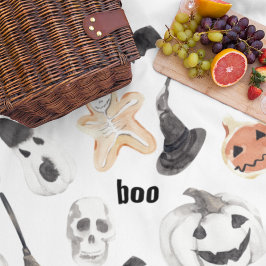 Colorful Halloween Scary Pattern |Happy Halloween Fleece Deken