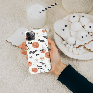 Colorful Halloween Scary Pattern  Happy Halloween iPhone 11Pro Max Hoesje