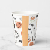 Colorful Halloween Scary Pattern |Happy Halloween Papieren Bekers (Rechts)