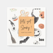 Colorful Halloween Scary Pattern |Happy Halloween Servet (Voorkant)