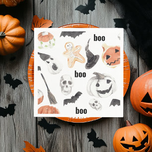 Colorful Halloween Scary Pattern  Happy Halloween Servet