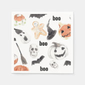 Colorful Halloween Scary Pattern |Happy Halloween Servet (Voorkant)