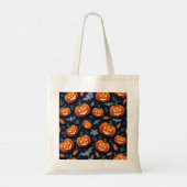 Colorful Halloween Scary Pattern |Happy Halloween Tote Bag (Achterkant)