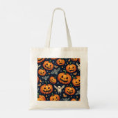 Colorful Halloween Scary Pattern |Happy Halloween Tote Bag (Achterkant)