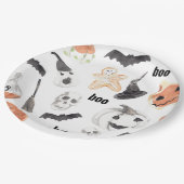 Colorful Halloween Scary Pattern Papieren Bordje (Gekanteld)