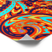 Colorful Hamsa Hand - Hand van Fatima Poster (Hoek)