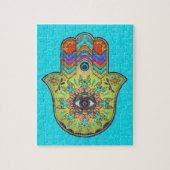 Colorful Hamsa Hand met paisley Legpuzzel (Verticaal)