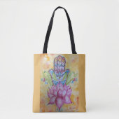 Colorful Hamsa Waterverf Art Tas (Voorkant)