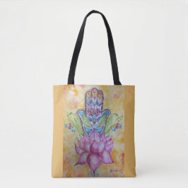 Colorful Hamsa Waterverf Art Tas