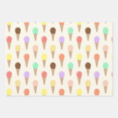 Colorful Hand Drawn Ice Cream Pattern Inpakpapier Vel (Voorkant)