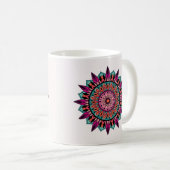Colorful Hand Drawn Mandala Pattern Koffiemok (Voorkant rechts)