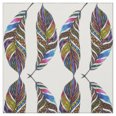 Colorful Hand Drawn Pattern Feathers Stof (Swatch)