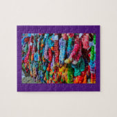 Colorful Hand Dyed Yarn Legpuzzel (Horizontaal)