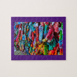 Colorful Hand Dyed Yarn Legpuzzel