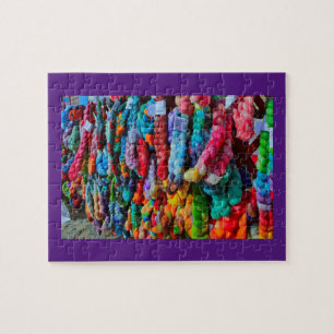 Colorful Hand Dyed Yarn Legpuzzel