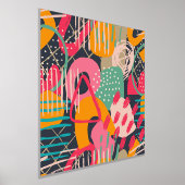 Colorful HandDrawnContemedhedendaagse grap Art 1 Folie Afdrukken (Laagn)