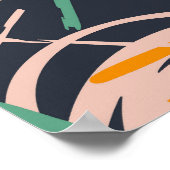 Colorful HandDrawnContemedhedendaagse grap Art 2 Poster (Hoek)