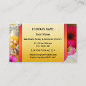 Colorful Handmade Honey Beeswax Visitekaartje (Achterkant)