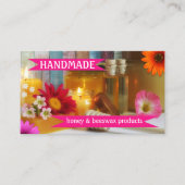 Colorful Handmade Honey Beeswax Visitekaartje (Voorkant)