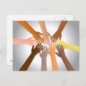 Colorful Hands Briefkaart (Voorkant / Achterkant)