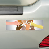 Colorful Hands Bumpersticker (Op auto)