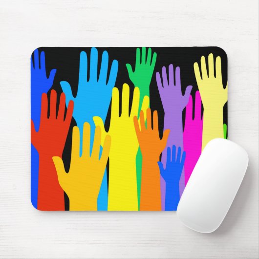 Colorful Hands Muismat (Met muis)