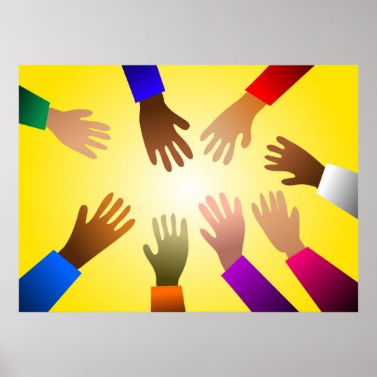 Colorful Hands Poster (Voorkant)