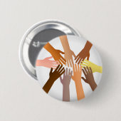 Colorful Hands Ronde Button 5,7 Cm (Voorkant /achterkant)