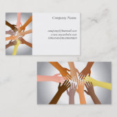 Colorful Hands Visitekaartje (Voorkant / Achterkant)