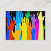 Colorful Hands Visitekaartje (Achterkant)