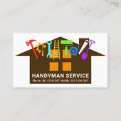 Colorful Handyman Tools Home Remodeling Visitekaartje (Voorkant)