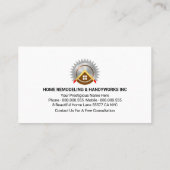 Colorful Handyman Tools Paint Splatter Visitekaartje (Achterkant)