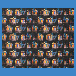 🕎 Colorful Hanukkah Menorah Cadeaupapier