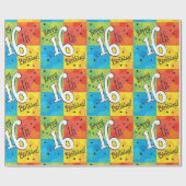 Colorful Happy 16th Birthday Cadeaupapier (Vlak)