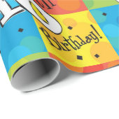 Colorful Happy 16th Birthday Cadeaupapier (Rol Hoek)