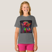 Colorful Happy Baby Dragon Kinder T-shirt (Voorkant volledig)